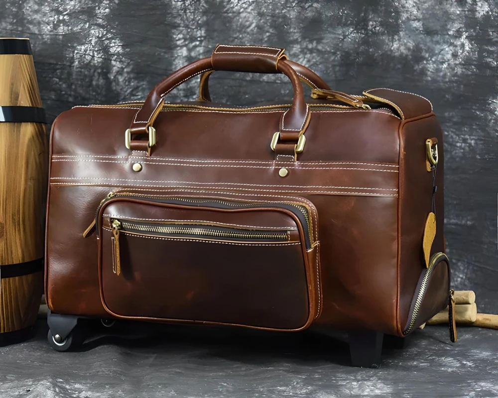 best leather carry on luggage