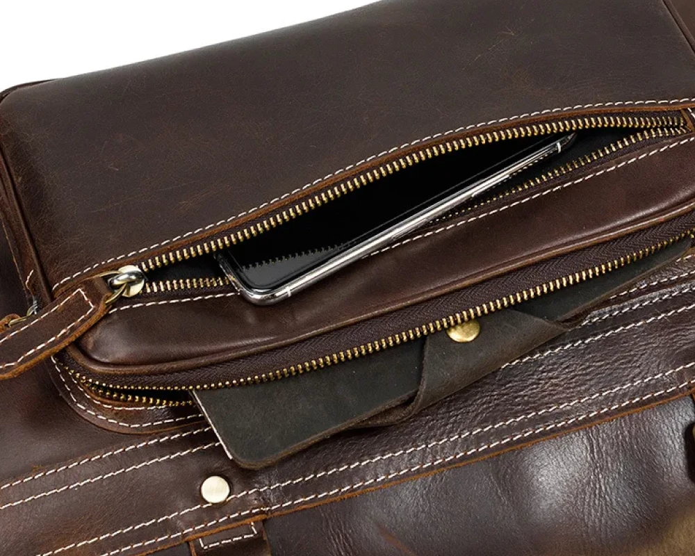 carry on luggage leather